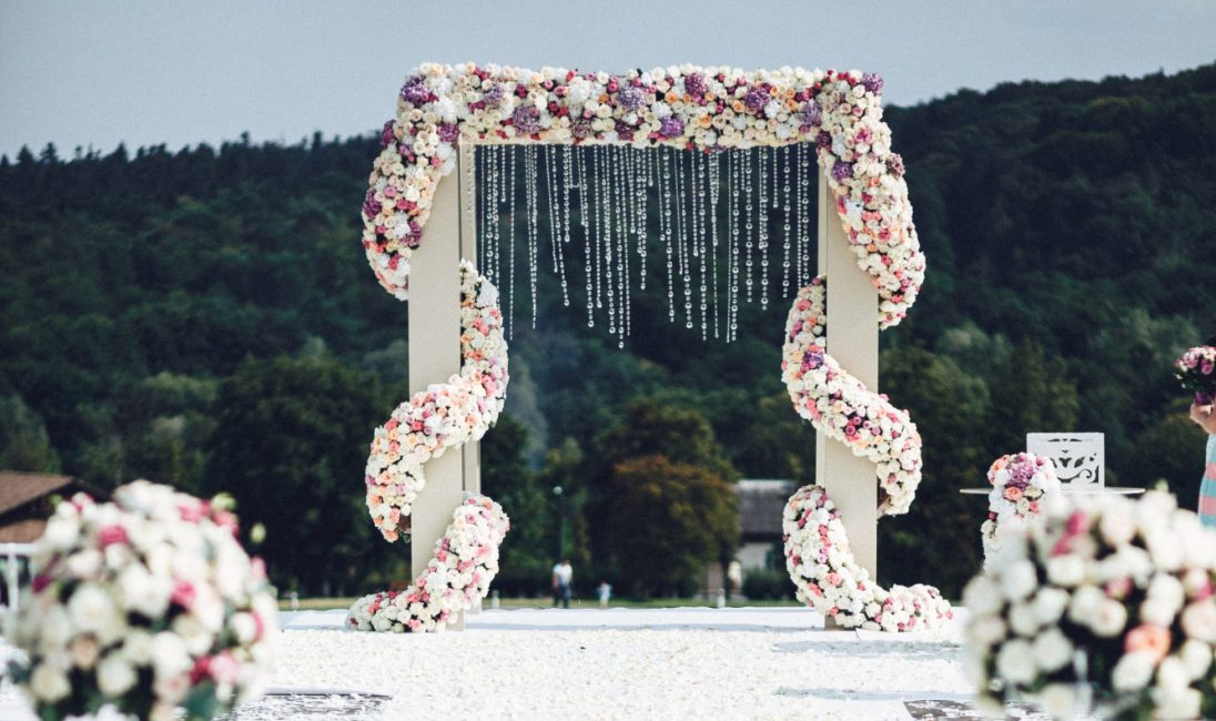 white-path-leads-to-wedding-altar-put-somewhere-in-the-mountains